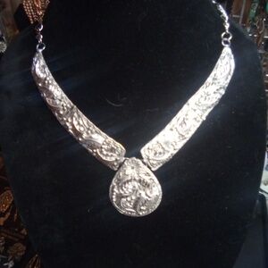 Eagle river vintage pewter necklace